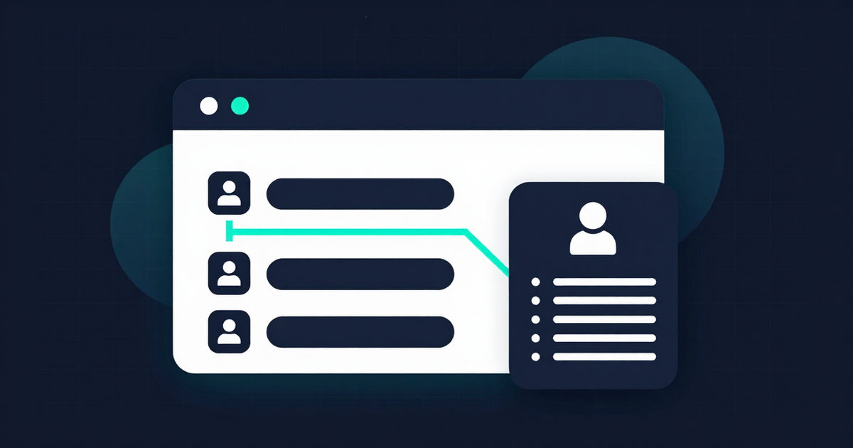 Illustrated browser page with three visitor paths connected to a review checklist and site owner