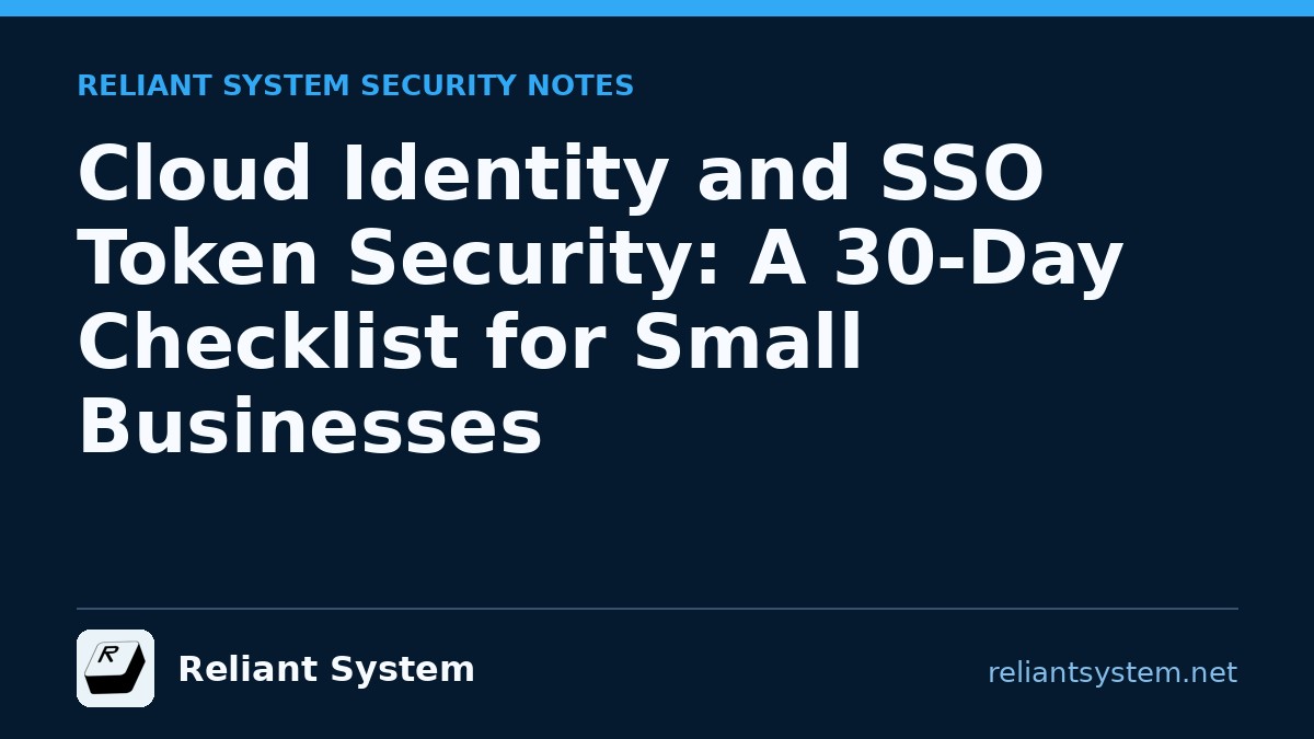 Cloud Identity Security Checklist for Small Businesses