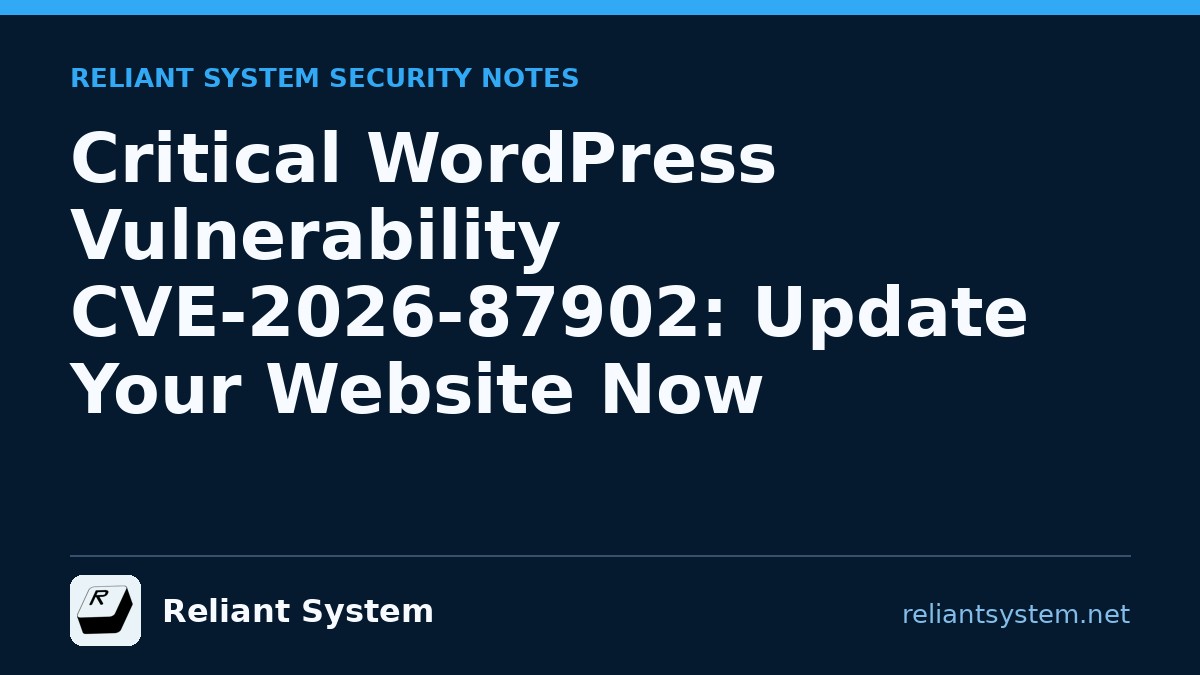 WordPress CVE-2026-87902: CISA Confirms Exploitation